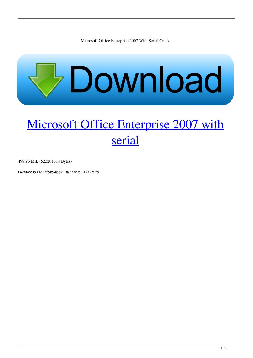 Microsoft office 2007 free download