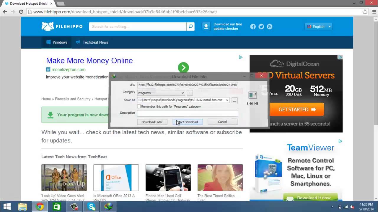 Hotspot shield free download for windows 8.1